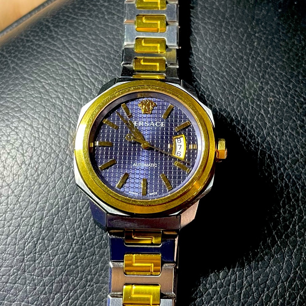 Versace Dylos Men's Automatic Watch 42mm Two Tone
